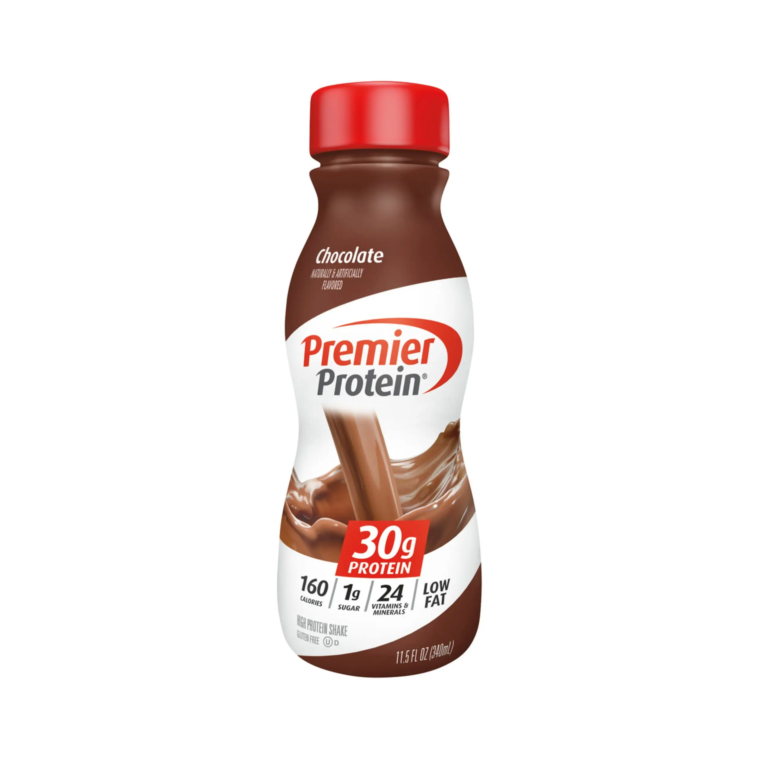 Shake de Proteína Premier 30g 1g Açúcar 24 Vitaminas Minerais Nutrientes para Apoio à Saúde Imunológica Pacote 11.5, Chocolate
