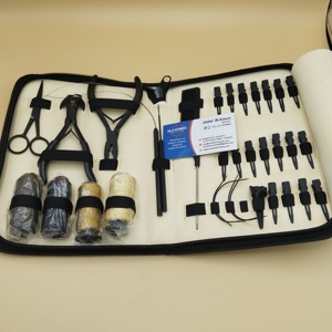 Kit de herramientas para extensiones de cabello, alicates, bucle de gancho para Micro anillos, eliminación de cuentas y más cerca, Kit de alicates multifunción de 2 agujeros con maquinilla de afeitar - Product Image 4