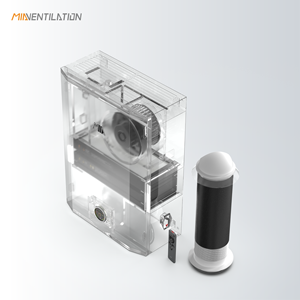 Ductless Wall Mounted Fresh Air Ventilation Without <strong>Heat</strong> <strong>Exchanger</strong> Type in Hepa Filter Fresh Air Intake