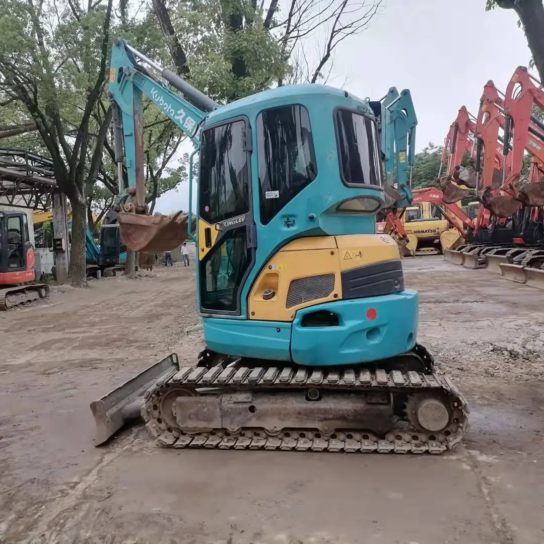 Kubota-excavadora rotativa sin depósito kx135 de 3 toneladas, tamaño compacto, kx135-3sz