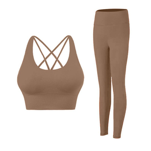 Women 2 Pcs <strong>Yoga</strong> Sets Workout New Arrival <strong>Yoga</strong> Set for Women Best Price Low Moq Solid Material <strong>Yoga</strong> Set in Wholesale Price - Product Image 2
