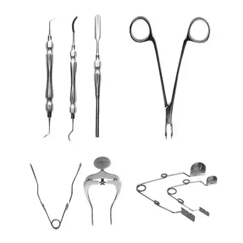 Veterinary Surgical Instruments Kits Scissors Needle