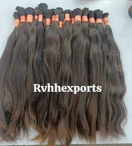 1kg 16-36インチ最高品質100% 人毛生バージンヘアバルクナチュラルカラー - Product Image 5