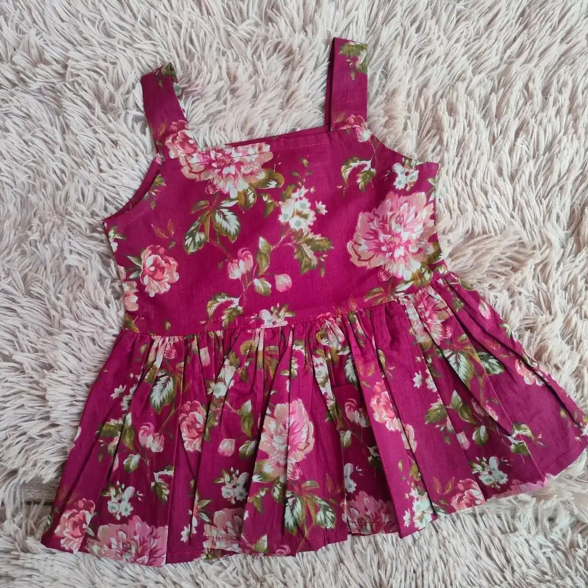 Wholesale High Fashionable Beautiful Children Dresses New 2024 Summer Cotton Printed Frock For Girls