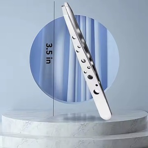 Hot Sale Eyelash Extension <strong>Volume</strong> Fiber Tip Tweezers Stainless Steel Tweezers Eyelash Curved Tweezers for False Lash Application