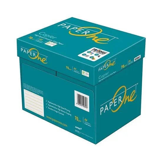 กระดาษ A4 paperone 80 GSM 70กรัมกระดาษสำเนา/กระดาษบอนด์70gsm JK เครื่องถ่ายเอกสาร OEM