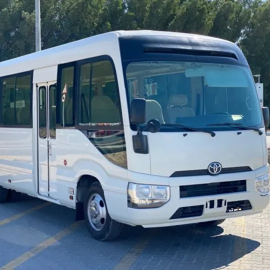 Toyota coaster-Asientos de cuero con motor diésel, 30 asientos, para autobús escolar, precio barato