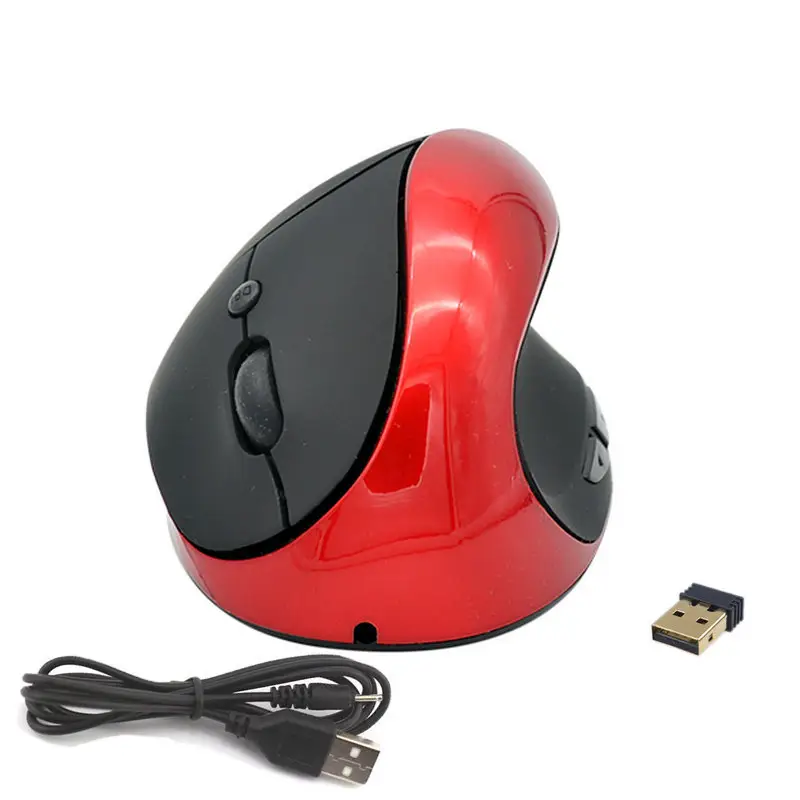 2.4G Mouse senza fili verticale ergonomico Gamer Mouse USB ottico sottile magico Mouse per PC portatile