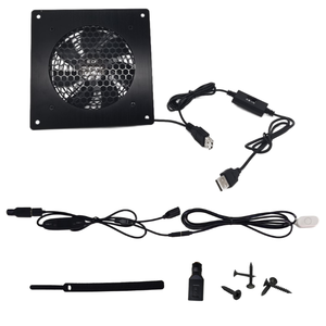 DC 5V <strong>12V</strong> High-Quality 80/120mm Waterproof 3-<strong>Speed</strong> <strong>Control</strong> &amp; <strong>Temperature</strong> <strong>Control</strong> <strong>PWM</strong> Display Panel Fan for WiFi Router Cooling - Product Image 2