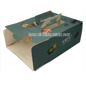 Caja de papel para embalaje de cumpleaños, embalaje de pastel con mango, diseño único, hecho en Vietnam, la mejor opción de comida, nuevo estilo - Product Image 3