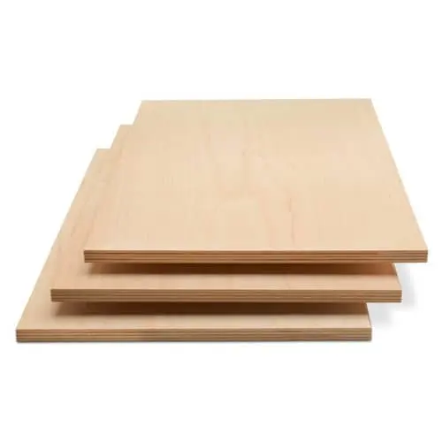 1.5mm 3mm Laser Cutting Plywood Basswood/poplar/birch Plywood Sheets Wooden Puzzle E1 Birch Plywood