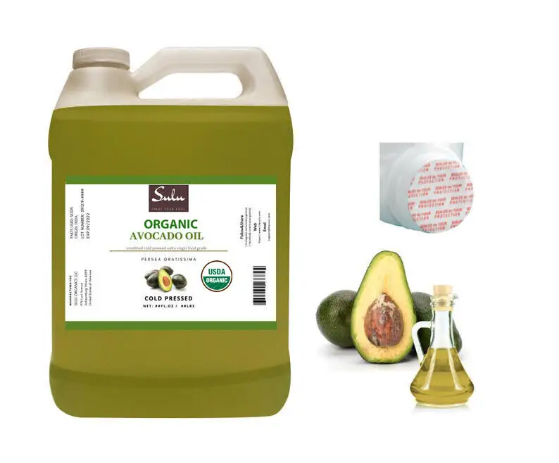 64 унции чистое органическое масло авокадо, органическое пищевое масло холодного отжима