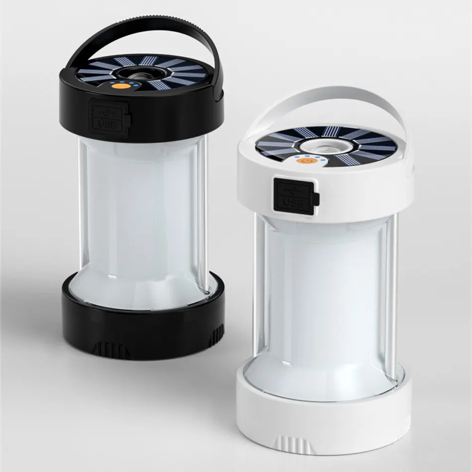 Reflector Solar LED con batería extraíble, luz de búsqueda portátil a prueba de agua, con imán y gancho para pantalla