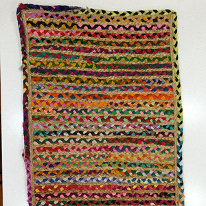 En çok satan üstün kaliteli Chindi Durry lider tedarikçi çok renkli yapılmış jüt ve pamuk dekoratif Area Rug 24 'x 36'