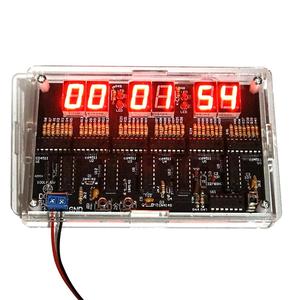 Kit orologio fai da te DC4.5V-5.5V a 6 cifre Display automatico del tempo fai da te sveglia Kit di allenamento per studenti e diyer