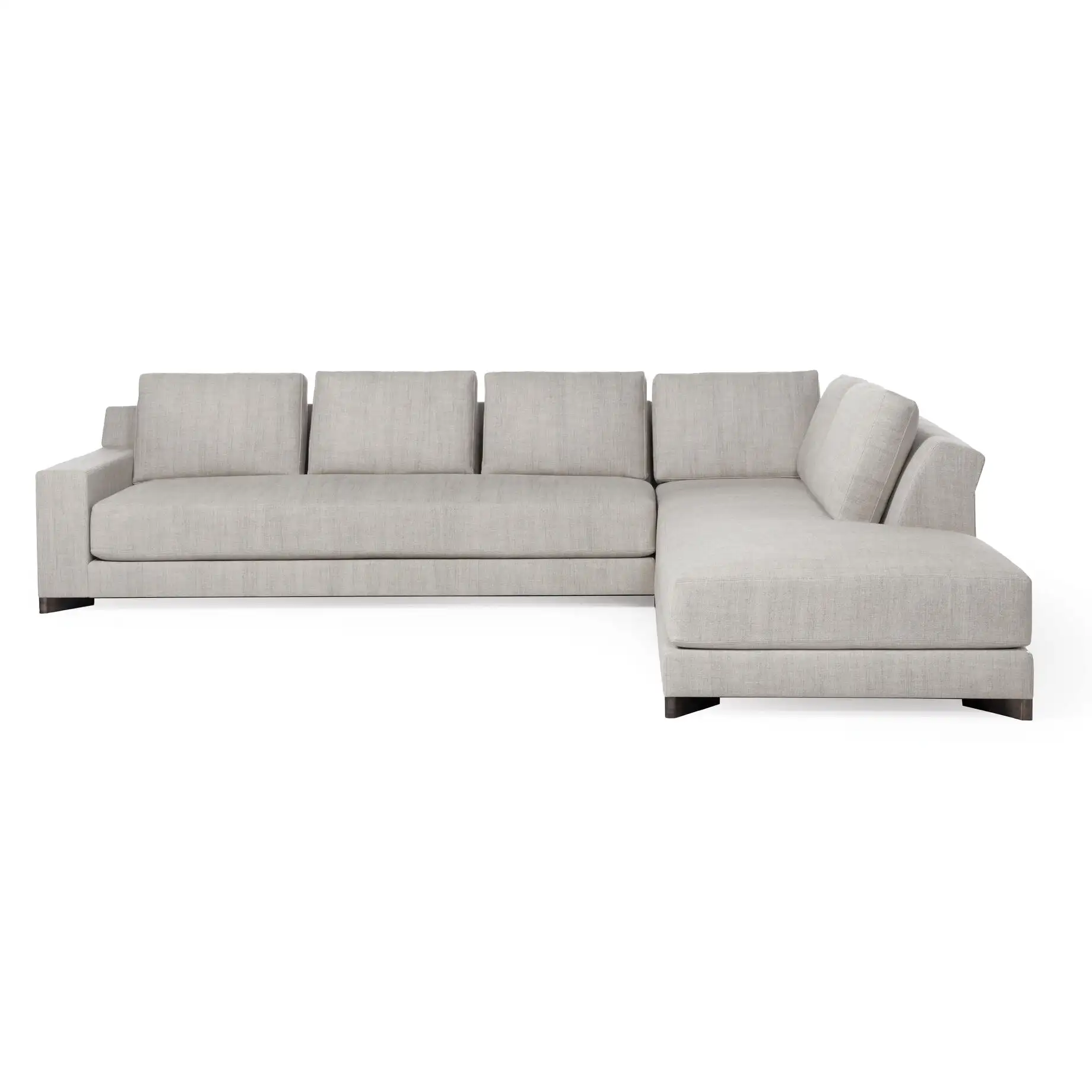 Sofá de lujo moderno de alta calidad, sala de estar, esquina del hogar, sofá de plumón para varias personas en forma de U, personalizado