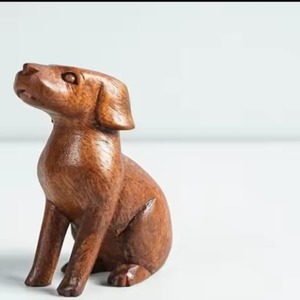 Özel tasarlanmış Art Deco ahşap araba modeli heykel köpek heykeli masa oturma odası süs olarak - Product Image 2