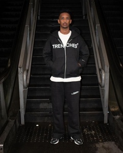 Özel LOGO <span class=keywords><strong>2</strong></span> parça Zip up & Sweatpants set Streetwear <span class=keywords><strong>N</strong></span> by dur & Co tarafından rahat % 100% pamuk unisex eşofman
