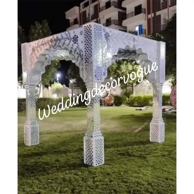 Mariage fibre mandap banqute hall jardin festif s décorations de fête mariage fibre de verre mandap