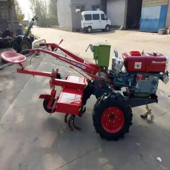 Comprar Barato 2 Rodas Pequena Fazenda Mão Trator 15HP Duas Rodas Fazenda Caminhando Trator Mini Trator Para Agricultura