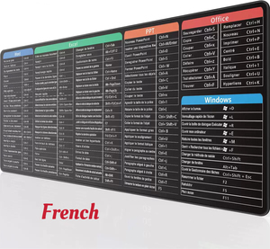 Alfombrilla de escritorio Excel Cheat Sheet, alfombrilla de ratón grande XL para juegos, alfombrilla de teclado de oficina, alfombrilla de ordenador con accesos directos de Excel - Product Image 6