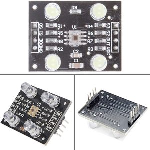 TCS230 TCS3200 modulo sensore di colore RGB sensore di riconoscimento del colore della luce modulo rilevatore con 4 LED compatibile con MCU