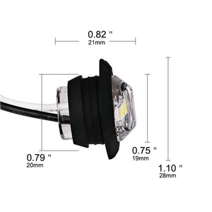 Waterproof 3 <strong>LED</strong> <strong>Hawkeye</strong> Light 24v Car Side Light Yacht Light - Product Image 5