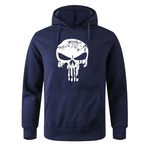 <strong>Punishers</strong> Printed Fleece Pullover Hoodies Men Casual Hooded Streetwear Sweatshirts Male Skull Harajuku High quality - Product Image 6