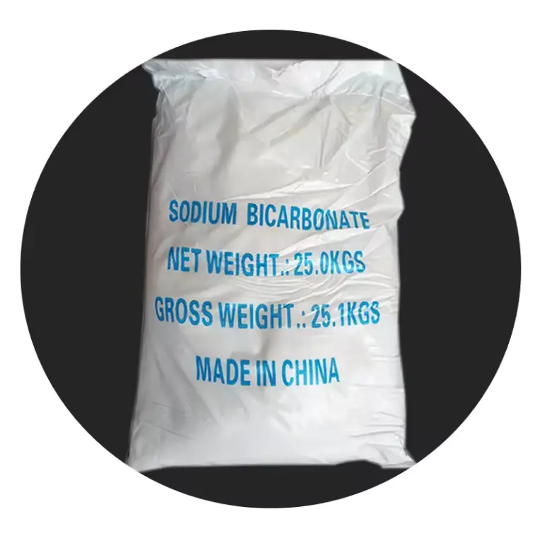 2024 Pacote de 25kg de bicarbonato de sódio para uso alimentar aceita bicarbonato de sódio OEM em promoção