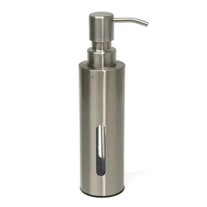 Modern stil yeni yuvarlak şeffaf sabunluk sıvı sabunlar için yeni tasarım Metal sıvı dağıtıcı