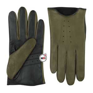 Best Price Men's Cotton Driving Gloves Hand Safe Leather with Custom Logo Superb Quality for <strong>Sports</strong> Use Less <strong>Expensive</strong> - Product Image 4