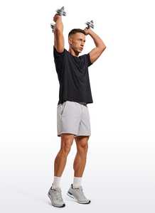 5 Inch Quick Dry Workout Shorts Toalha <span class=keywords><strong>Loop</strong></span> Respirável elástico homem Shorts Atléticos RÁPIDO SECO Masculino 2 em 1 Running Shorts