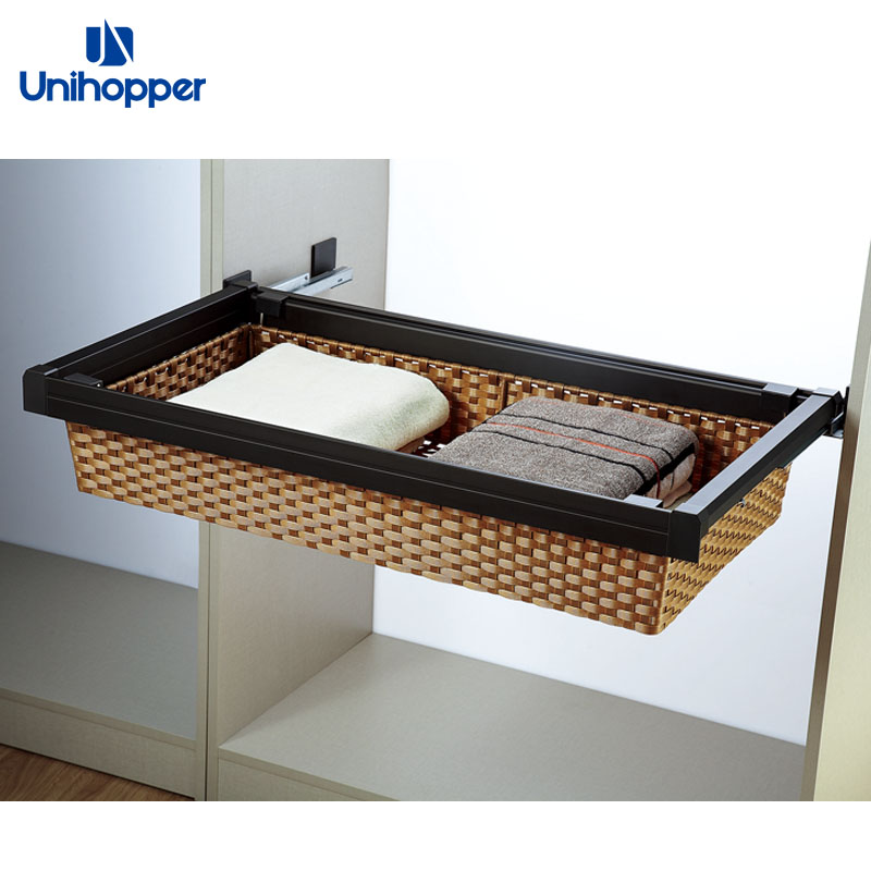 Panier de rangement en rotin PVC-Mocca
