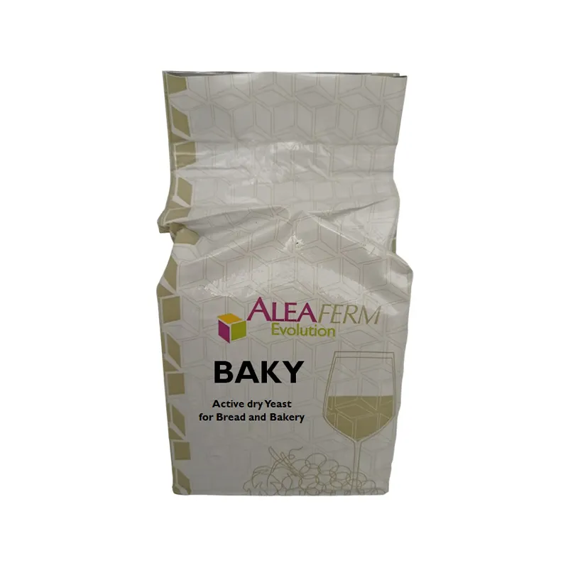 Levadura de panadería ALEAFERM BAKY de alta calidad, levadura seca instantánea activa para hinchar pan, bolsa de 500g y 10 kg