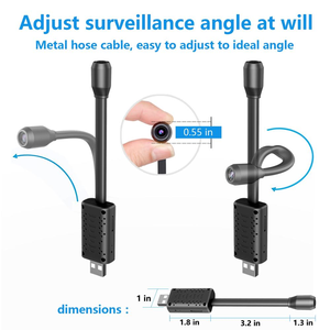 U21 HD Smart Surveillance Mini USB <strong>Camera</strong> V380 Pro <strong>with</strong> CMOS <strong>Sensor</strong> Indoor Home Security Cloud Storage Wifi Connectivity - Product Image 2
