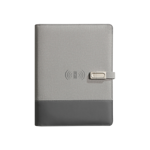 Organizador de cargador inalámbrico personalizado LABON, portátil inteligente, Banco de energía de cuero para portátil, núcleo de papel reemplazable con bloqueo de disco USB - Product Image 6