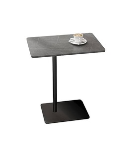 优雅的C形茶几，带铁框堆叠嵌套咖啡桌，用于客厅沙发床头卧室 - Product Image 4
