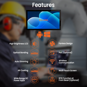 Computadora industrial integrada todo en uno con pantalla de tableta para quioscos y sistemas POS, PC con panel táctil capacitivo a precio barato - Product Image 5