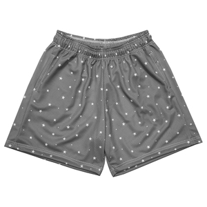 高腰网眼跑步短裤带拉链口袋快干运动锻炼短裤 - Product Image 4