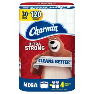 Charmin-超ソフトクッションタッチトイレットペーパー、24ファミリーメガロール = 123レギュラーロールを購入