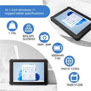I7-1255U可选的坚固平板电脑Windows 11操作系统英特尔I5-1235U 10.1英寸8gb 32GB平板电脑坚固耐用，带C型USB3.2快速充电 - Product Image 3