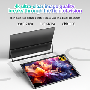 EIMIO 18,5 pulgadas 4K 2160P Monitor portátil para ordenador portátil USB C Gaming Pantalla ultradelgada Monitor LCD externo Ordenador portátil PC