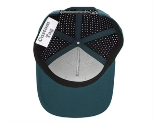 Custom Pvc <strong>Patch</strong> Logo 5 <strong>Panel</strong> Running Sport Laser Cut Hole cap, Gorras cappelli,Dad Hat Polyester Performance Golf Baseball Cap - Product Image 5