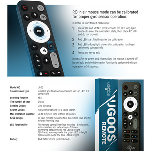 UGOOS UR02 BT ses uzaktan kumanda Ugoos AM8 AM6B X4 X4Q TOX3 TOX4 için jiroskop değiştirme ile Google ev için Android TV kutusu - Product Image 6
