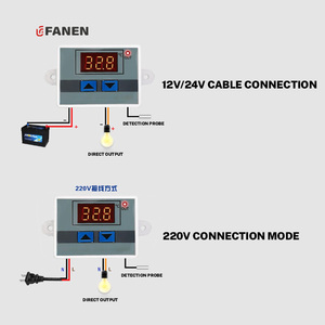 Fanen -50 °C ~ 110 °C Controlador de temperatura micro digital 0,1 ℃ Controlador de temperatura del microordenador - Product Image 4