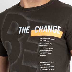 TシャツTシャツメンズスクリーンプリントTシャツ,パキスタン工場直販 - Product Image 6