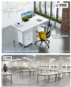 Vietnam High Quality Modern Wooden Table <strong>Simple</strong> Library Reading Home <strong>Computer</strong> <strong>Desk</strong> with Wood Metal Leg Stylish Office Furniture - Product Image 3