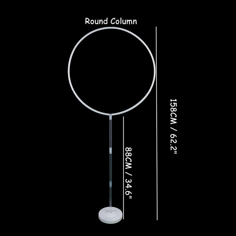 White Round Balloon Stand (Base 255g)New Material