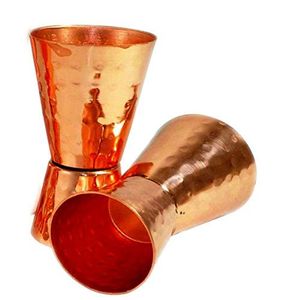 Yeni tasarım bakır jigger özel logo bira ve şarap için gerçek bakır jigger özelleştirilmiş boyutu en kaliteli bakır jigger - Product Image 2