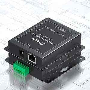 Dispositivo serie industrial DTECH 10/100M RS422/485 a servidor convertidor Ethernet TCP IP RJ45